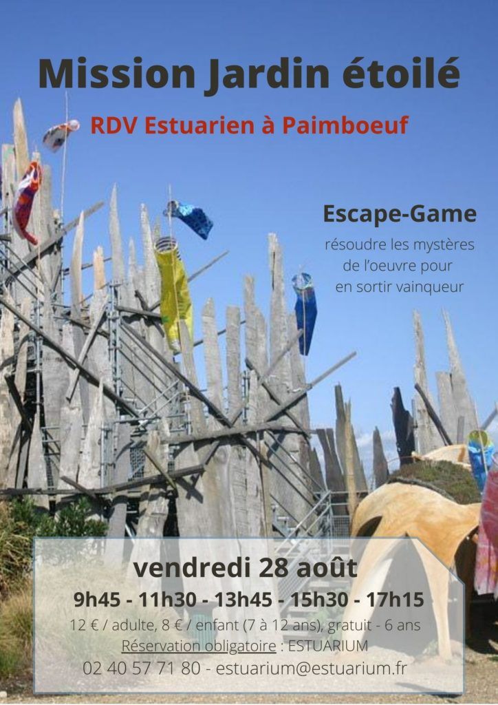 Escape Game : Mission Jardin étoilé Vendredi 28 août 2020